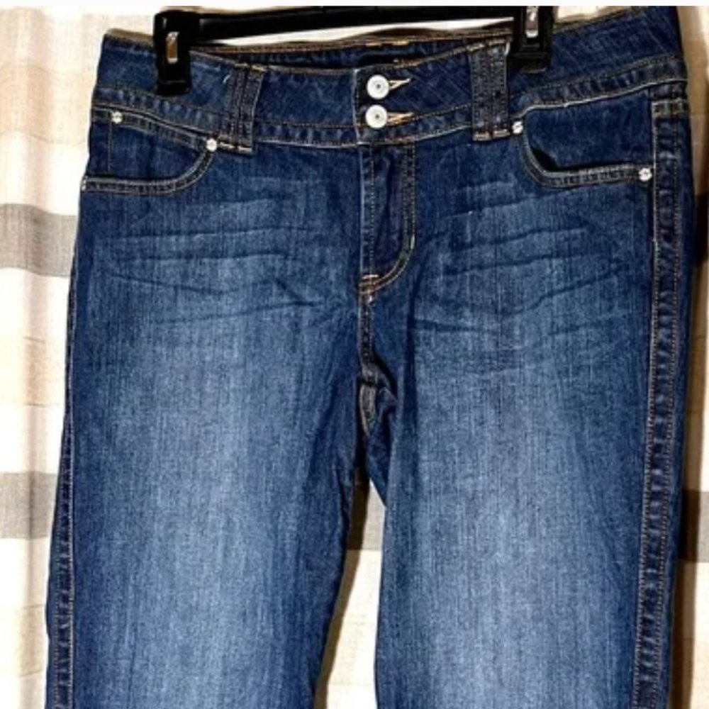 Size 12 - Ana denim capri /crop pants with nice embroidered pockets!!